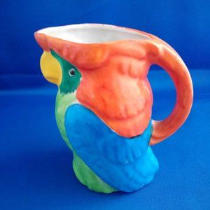 Vintage 1930s bright parrot creamer made in Japan